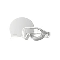 Anti-Fog Goggles with Swim Cap Adjustable Swim Goggles Tinted Eyewear Wide-View for Swimmers, Adults, Swimming Pool