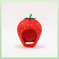 Soft Strawberry Hat Cute Strawberry Hat with Chin Strap Funny Headwear Novelty for Cosplayers, Cosplay, Costume Parties, Photo Shoots