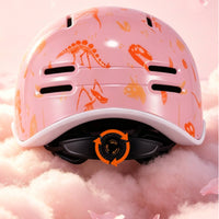 Dinosaur Helmet Vented Kids Bike Helmet Breathable Lightweight for Toddlers, Cycling, Skating