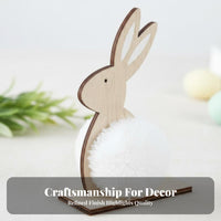 Nordic design Easter rabtouch Figurine vernal Decor Easter rabtouch outline Handmade desktop decoration Hand Painted for Gift Givers, Kids, Desktop, Shelf Display, Home