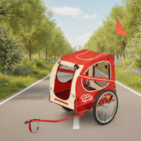 Enclosed Pet Cycle Trailer Breathable Dog Bike Trailer Comfortable Carrier Stable for Outdoor Travel