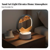 Creative Gift LED Quicksand Painting Lamp 360 Degree Flip LED Sandscape Table Lamp Color Changing for Adults, Teens, Desk, Study Room, Home