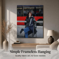 Autumn/Winter Korean Style Coat Outfit Poster for Clothing Stores