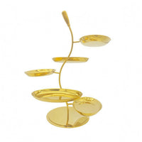 S-Shaped Fruit Stand Polished Tiered Fruit Stand Shallow Trays Table Accessory