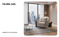 3 Pieces 3 Piece Wooden Frame Couch Set Light Luxury Design Lounge Suite North American design Household Furniture for Families, Living Room, Reception Area