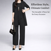 Loungewear Set for Women, Comfortable Polyester Long Pants Casual Wear, Flattering Two-Piece Pantsuit Solid Outfit Designed for a Perfect Fit