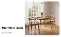 Space-Saving Square Dining Table with 4 Chairs Simple Design Kitchen Furniture Modern Design Nordic Aesthetic for Apartment Dwellers, Small Families, Students, Home, Breakfast Nook, Office
