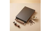 Espresso Puck Knocker Box Drawer Low-Profile Espresso Puck Disposal Drawer  Non-Slip Feet Coffee Grounds Bin