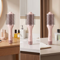 Hot Air Brush Fast-Dehydrating Blow Dryer Brush Straightening Dryer with Bristles for Home, Travel