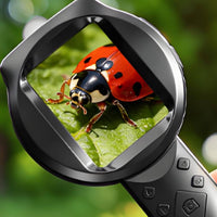 Ultra-Clear Display Electronic Magnifying Glass 200x Magnification Portable Digital Magnifier Type-C Charging Handheld Magnifying Glass 3 Million Pixels