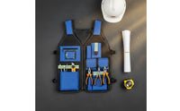 Multi-Pocket Tool Vest Heavy Duty Electrician Tool Vest Adjustable Fit Work Gear for Carpenters, Construction