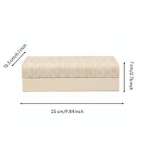 Decorative Storage Box with Lid Wood-Grain Wooden Storage Box with Hinged Lid Matte Chest for Closet