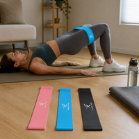 Resistance Loop Bands Set for Leg Training, Fitness, and Rehabilitation - 3-Pack Progressive Resistance