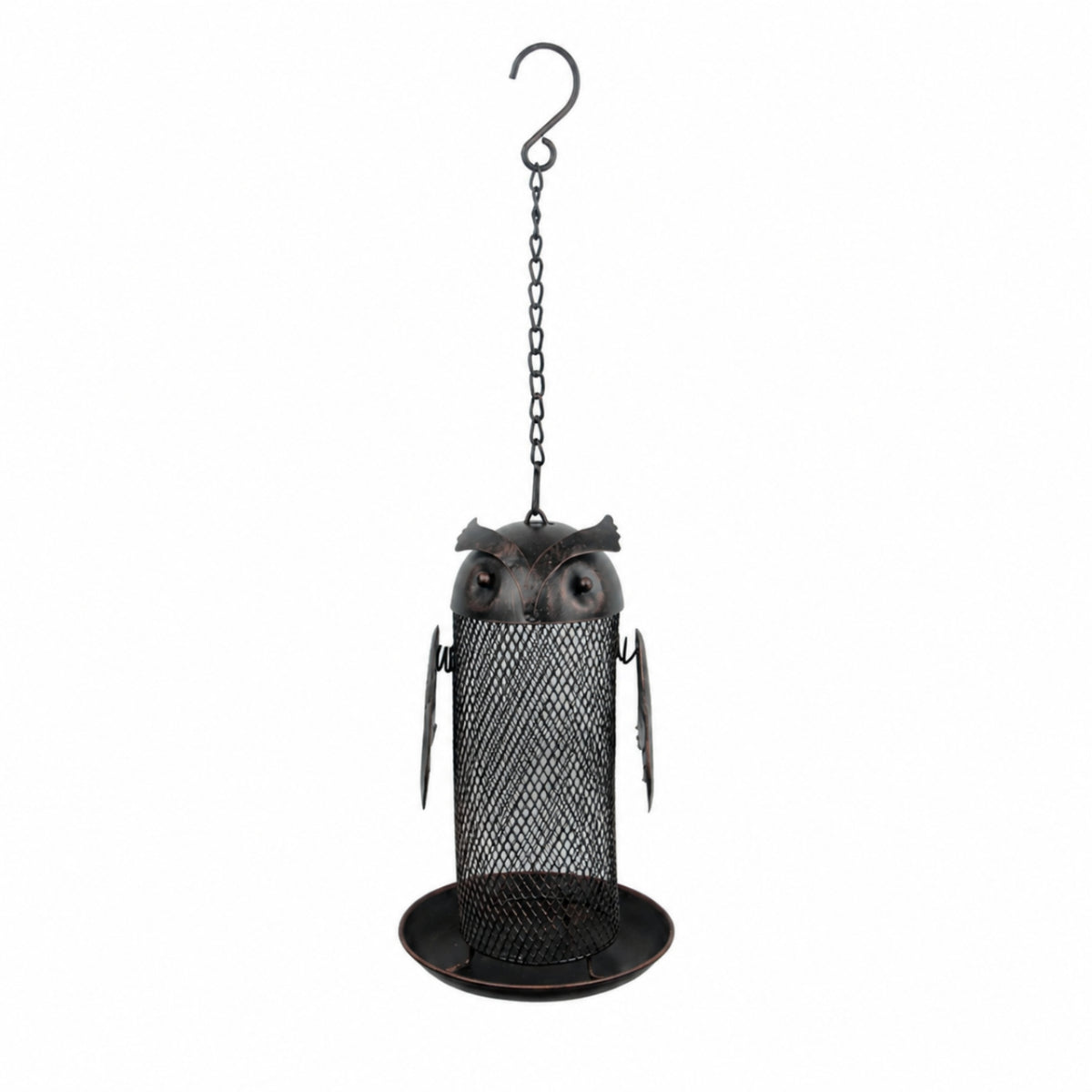 Hanging Bird Feeder Decorative Bird Feeder with Tray Weather Resistant for Patio