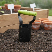 Hole Digging Cylindrical Seedling Dibber Easy to Use Transplanting Tube Tool Precision Planting Seedling Transplanter Narrow Tip for Gardeners, Farmers, Farm
