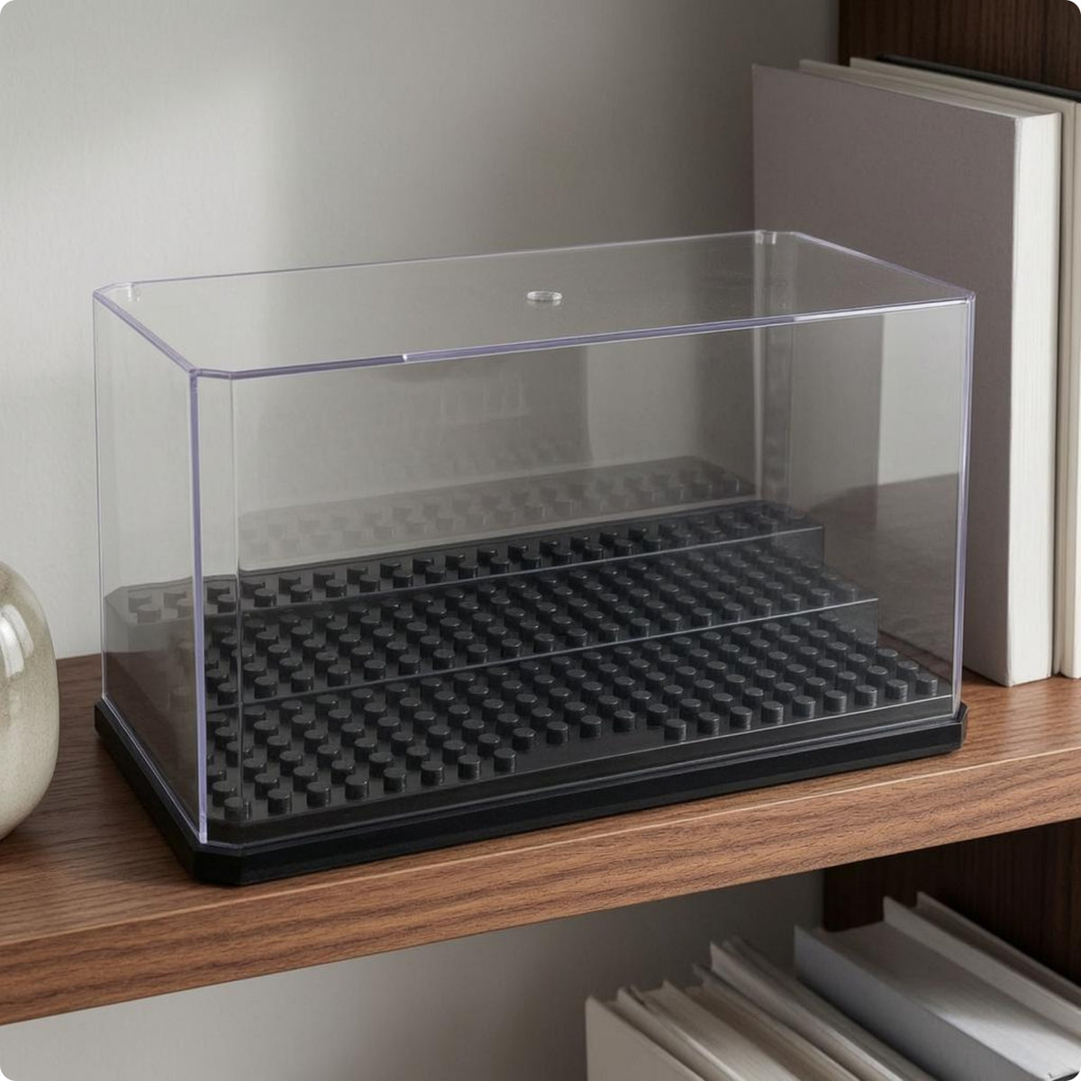 Clear Display Case Transparent Collectible Figure Case Figure Showcase Top Cover Acrylic Display Box High Clarity
