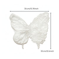 Butterfly Embroidery Applique Floral Butterfly Applique Textile for Crafters