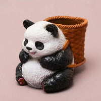 Pandas Pen Holder Decorative Pandas Desk Organizer Compact Ornament for Office Workers