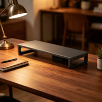 Computer Monitor Stand with Storage Drawer Metal Laptop Riser Ergonomic Desk Organizer with Drawer for Professionals