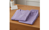 Breathable Scrub Set Multiple Pockets Nurse Attire Set Drawstring Waist V-Neck Scrub Attire for Nurses, Beauticians, Caregivers, Hospital, Medical Facility, Spa
