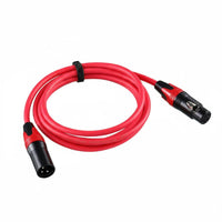 3-Pin   Cable Noise Reduction Male to Female   Cable Braided Insulation 3-Pin Audio Cord for Artists