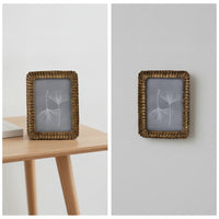 Resin Photo Frame Vintage-Style Resin Picture Frame Decorative for Desk, Shelf