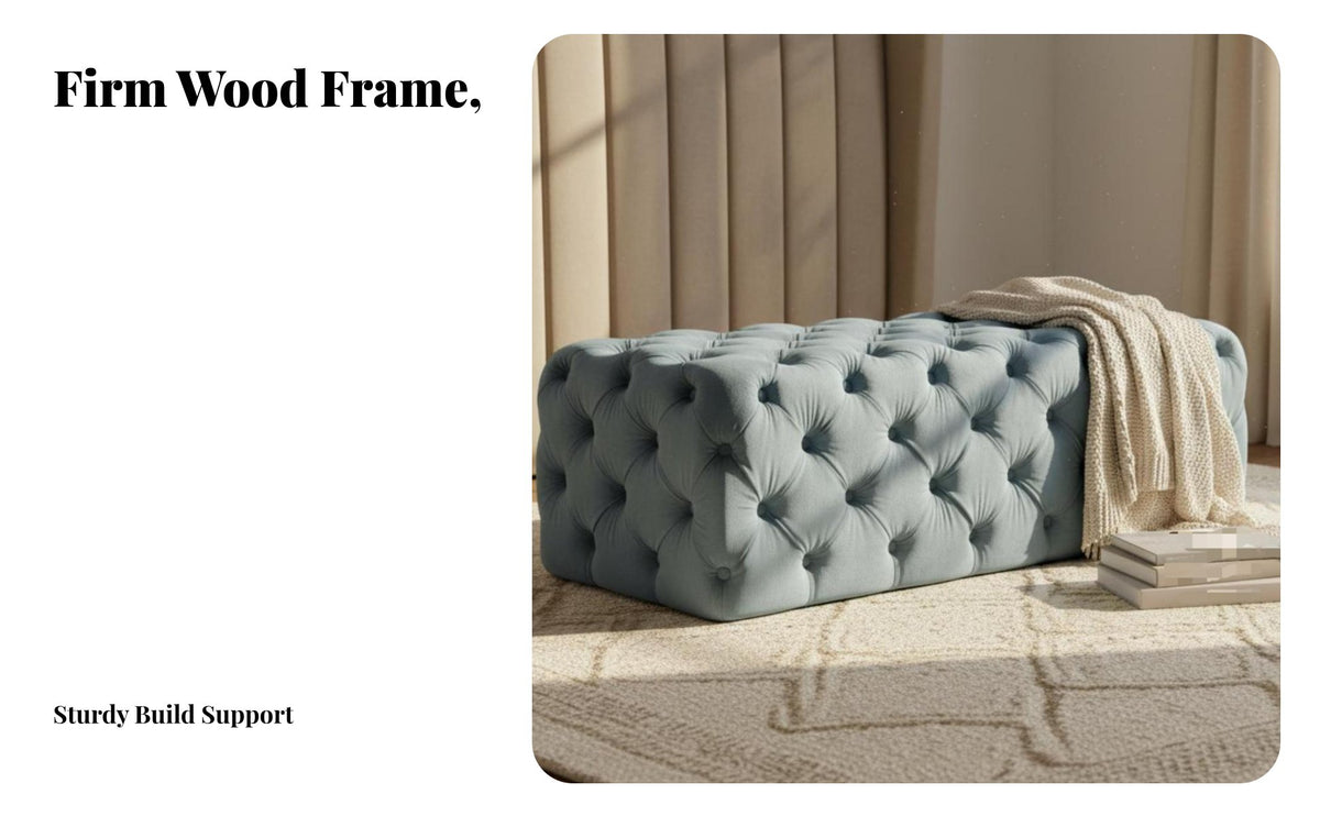 Light Luxury Design Teddy Fabric Metal-Leg Bench Nordic design Entryway Seat Comfortable Seating Long Ottoman firm support Sponge Filling for Boutique Owners, Homeowners, Interior Designers, Hallway, Clothing boutique, Bedroom, Living Room
