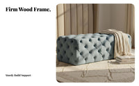 Light Luxury Design Teddy Fabric Metal-Leg Bench Nordic design Entryway Seat Comfortable Seating Long Ottoman firm support Sponge Filling for Boutique Owners, Homeowners, Interior Designers, Hallway, Clothing boutique, Bedroom, Living Room