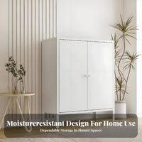 Multifunctional Fluted Door Credenza adaptable Placement Storage Furniture Adjustable Shelves Sideboard Easy to Assemble for Apartment Dwellers, Interior Design aficionados, Living Room, Kitchen, Entryway, Hallway