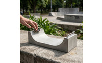 Tabletop Fingerboard Ramp with Handrails Miniature Fingerboard Obstacle Realistic Finger Skateboard Ramp Portable for Fingerboarders