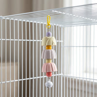 Parrot Toys 3 Pack Mineral Block Chewing Toy, Hanging Enrichment for Beak Grinding, African Grey and Budgie Accessory for Cage Health Support