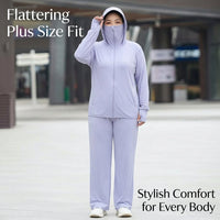 Sun Protection Clothing for Outdoor Activities, Women's Ice Silk Cooling Sunsuit with Breathable Material