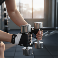 Unisex Half Finger Cycling & Workout Gloves - Shock Absorbing, Non-Slip, Breathable