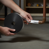 Self-Adhesive Aluminum Foil Rubber Foam Insulation Tape for Pipes, Sunrooms, and Automotive Soundproofing