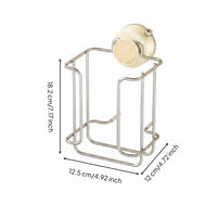 Surface-Mounted Wet Wipe Holder Strong Load-Bearing Suction Tissue Holder Rust-Resistant Washroom Organizer for Kitchen