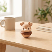 Cute Tumbler Animal Figurines for Home Decor, Living Room Desktop Ornaments, Light Luxury Girl Heart Table Display