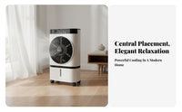 Portable Air Chiller Humidifying Function Twin Air Blower Chiller Three Settings Water Cooling Fan for Homeowners, Office Workers