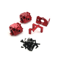 RC Car Set 1:28 Scale RC Car Parts Gearbox with Motor Mount Metal for Hobbyists, Builders