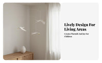 Kinetic Art Crane Ceiling Mobile Elegant Design Swallow Hanging Decor Calming Atmosphere for Homeowners, Adults, Living Room, Bedroom, Study