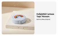 Mini Soft Measuring Tape Multi-Functional Cute Cartoon Tape Measure Retractable Soft Ruler Portable and Lightweight for Home Use