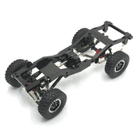 RC Car Chassis with Servo Arm Metal RC Crawler Chassis Aluminum Frame for Hobbyists