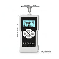 Push Pull Force Meter Electronic Digital Tension Meter Gauge Peak Dynamometer for Technicians, Laboratories