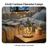 Cartoon Figure Display Light Handmade G When T Illuminated Miniature Scene Box House Decoration Finished Product Option