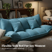 Japanese design Adjustable Floor Chair transformable Design Adjustable Folding Lounger Space-Saving Sofa Bed Multi-Positional for Apartment Dwellers, Young Adults, Balcony, Bedroom, Living Room, Small Spaces