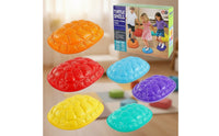 5 Pieces Textured Turtle Balance Stepping Stones Low-Height Turtle Shell Stepping Stone Molded Toy Non-Slip for Children, Toddlers, Obstacle Course, Playroom, Classroom