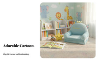 Foldable adaptable Lounger Chair Soft and Comfortable Fold-extendable creature Sofa Child-Safe closure kids' Furniture Machine cleanable Cover for Toddlers, Parents, literature Corner, Playroom, Nursery, Living Room