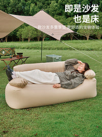 自动充气沙发懒人午休躺椅空气户外露营便携式坐躺用品野营气垫床
