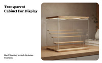 Acrylic Display Box Transparent Surprise Box Display Shelf Debris-Shielding Proof Collectible Case Stackable Figurine Storage