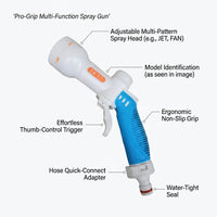 Soap Dispenser for Car Cleaning and Car Wash, Garden Hose Nozzle with Visible Reservoir, Adjustable Spray Pattern Hose Spray, 162g Net Weight