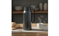 1.5 L Large Capacity Vacuum Vacuum Insulated Container Jug Double Wall Insulation Stainless Steel Vacuum Insulated Container Handle Insulated Water Bottle Leakproof for Dorm Students, Home